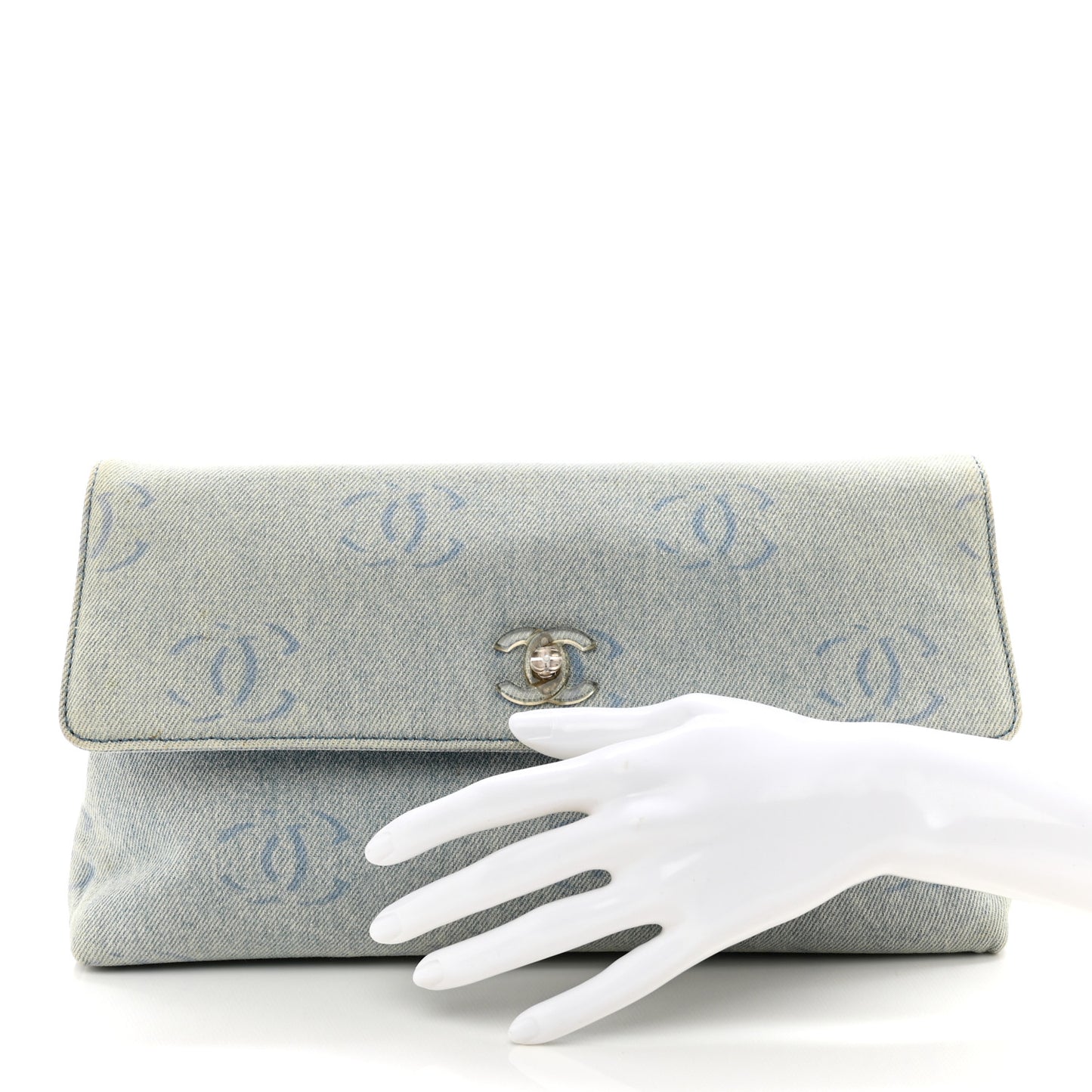 Denim CC Clutch Blue