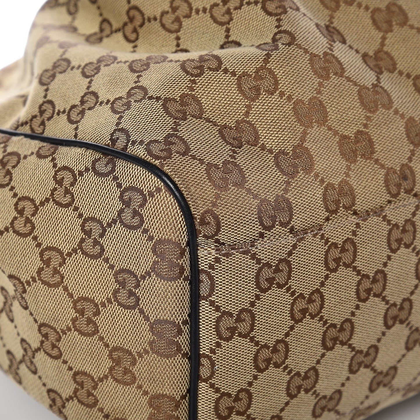 Monogram Large Sukey Tote Beige Ebony Black