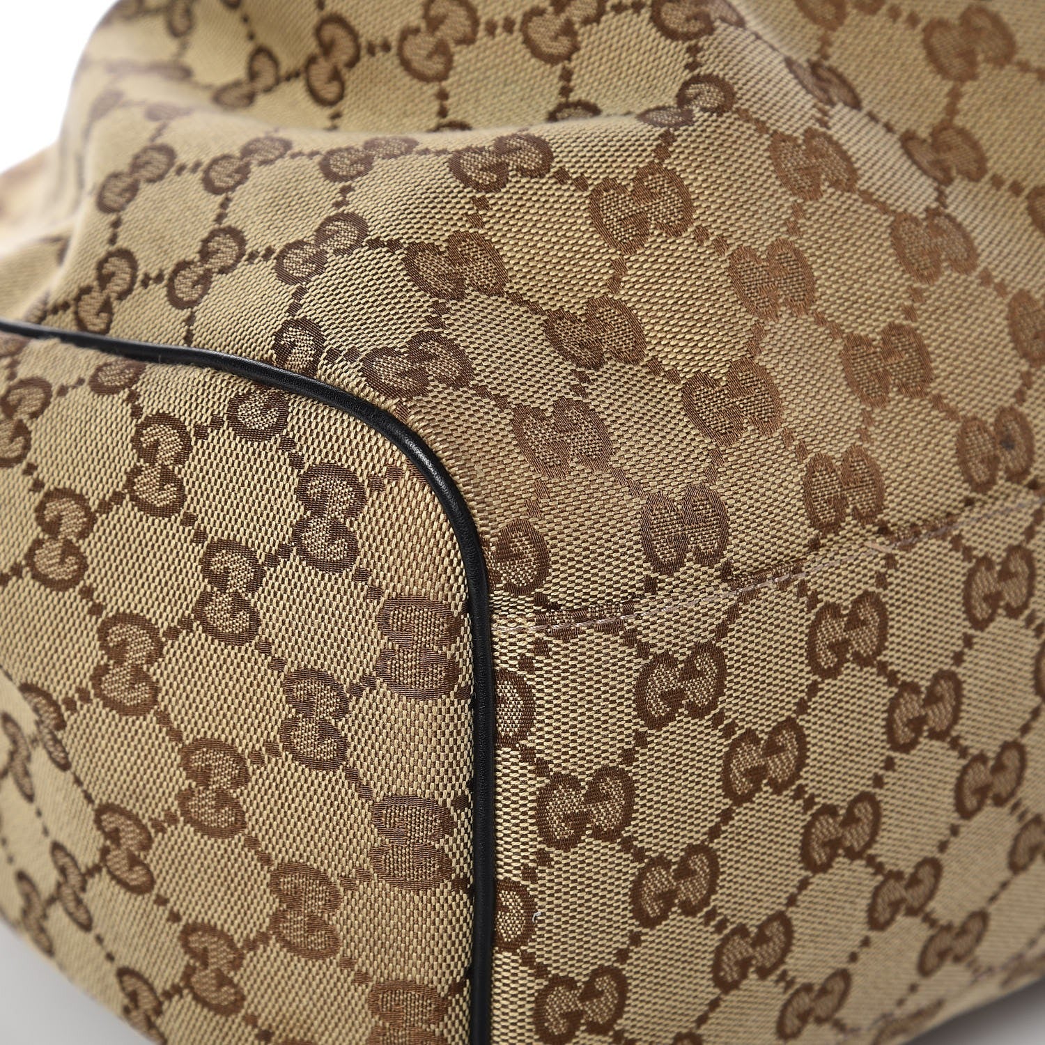 Gucci Monogram Large Sukey Tote Beige Ebony Black 28 of 30