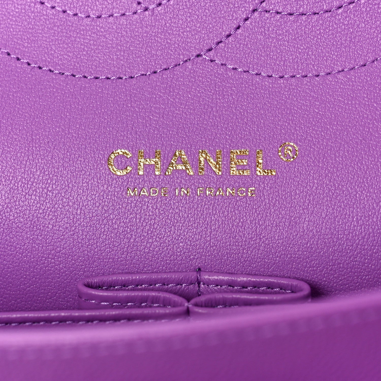 Chanel Caviar Quilted Jumbo Double Flap Purple 6 of 9
