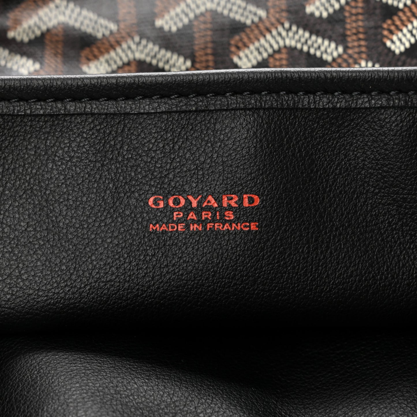 Goyardine Reversible Mini Anjou Black