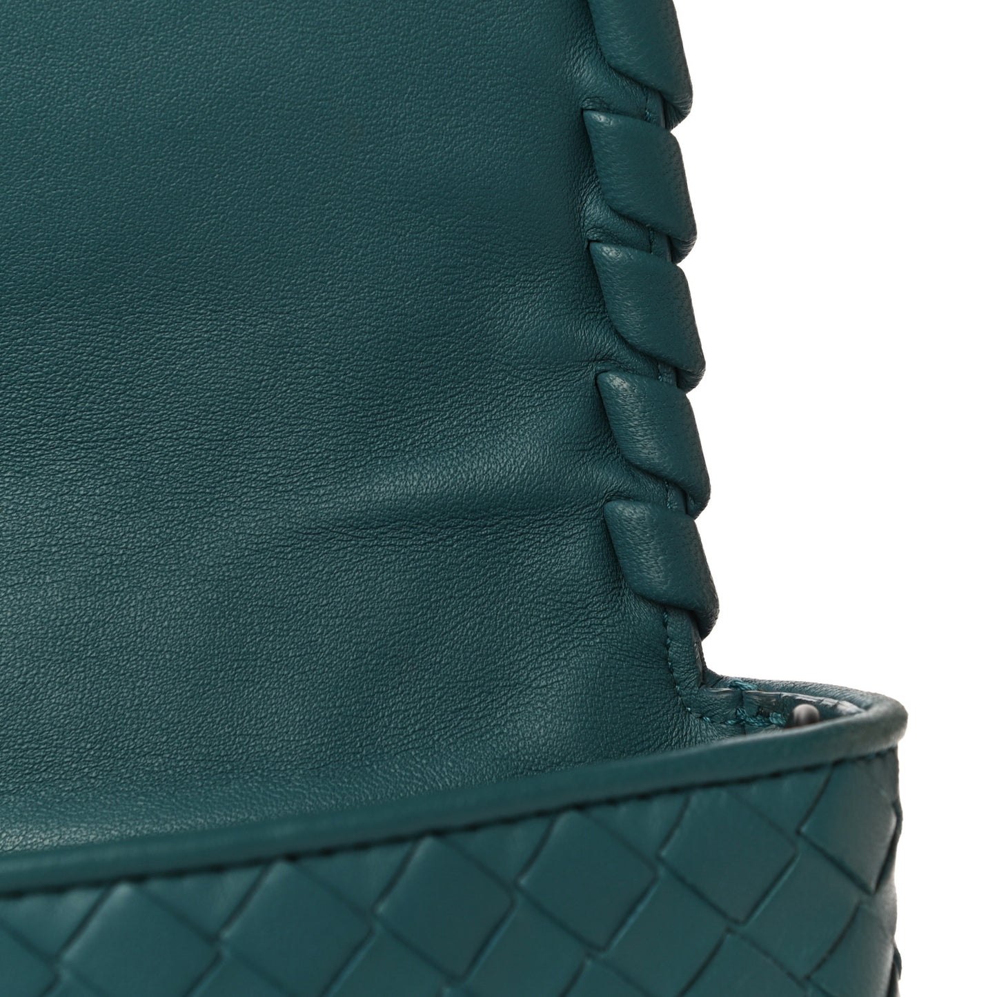 Nappa Intrecciato Dahlia Clutch Crossbody Canard