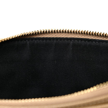 Saint Laurent Grain De Poudre Chevron Monogram Large Bill Pouch Cork 12 of 14
