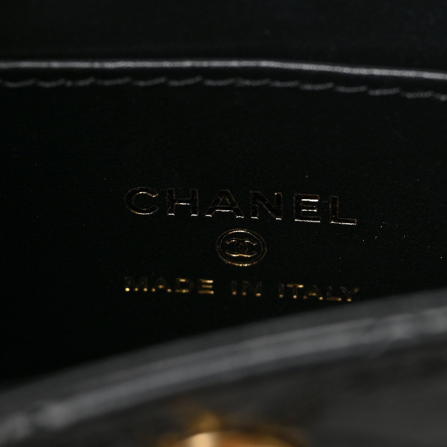 Chanel Shiny Aged Calfskin Quilted Mini Nano Kelly Shopper Black 6 of 9