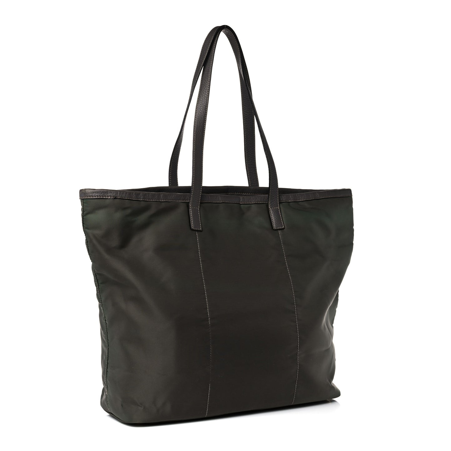 Tessuto Nylon Logo Tote Green