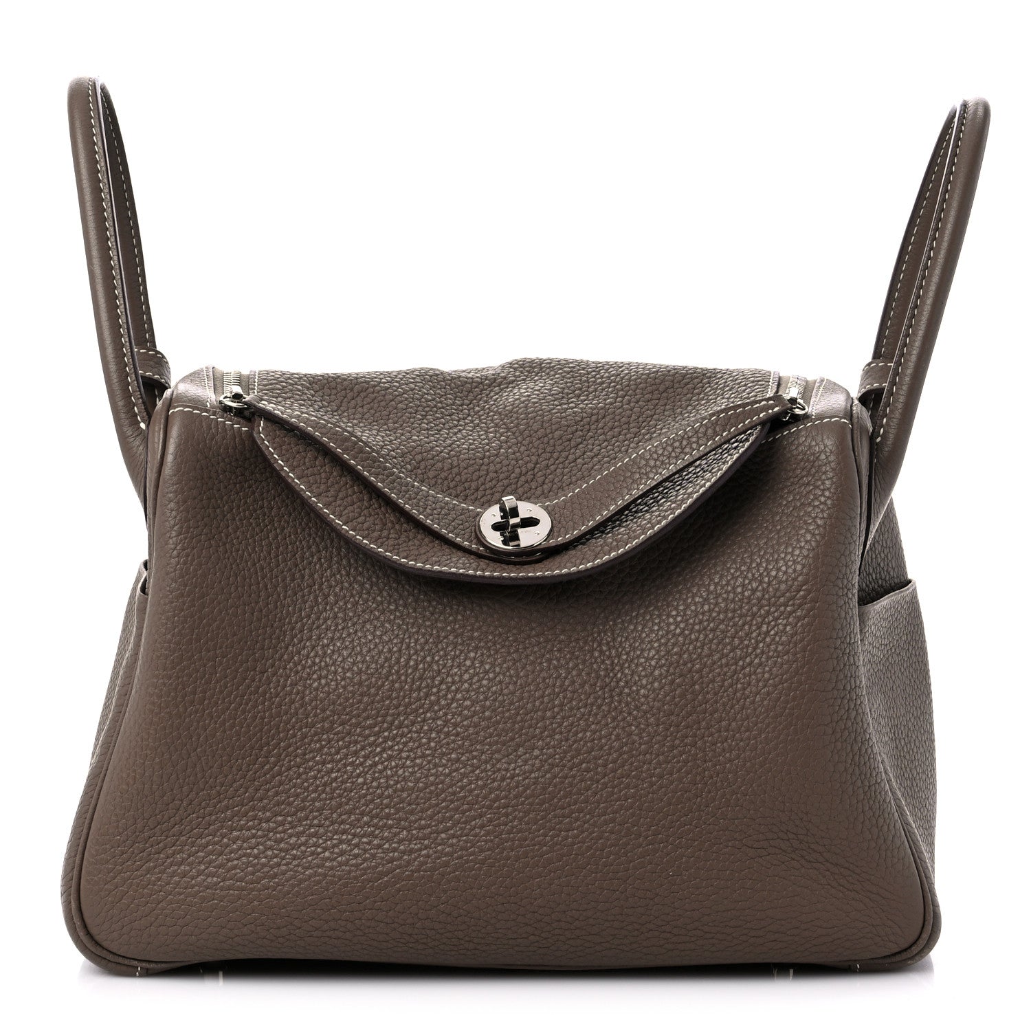 Hermes Taurillon Clemence Lindy 30 Etoupe 1 of 11