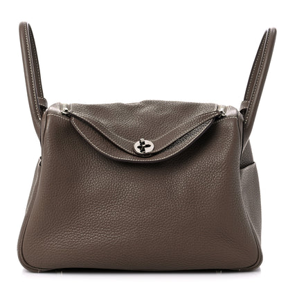 Hermes Taurillon Clemence Lindy 30 Etoupe 1 of 11