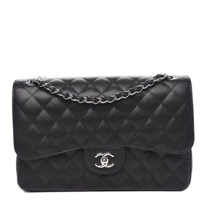 Chanel Caviar Quilted Jumbo Double Flap Black 1 of 11