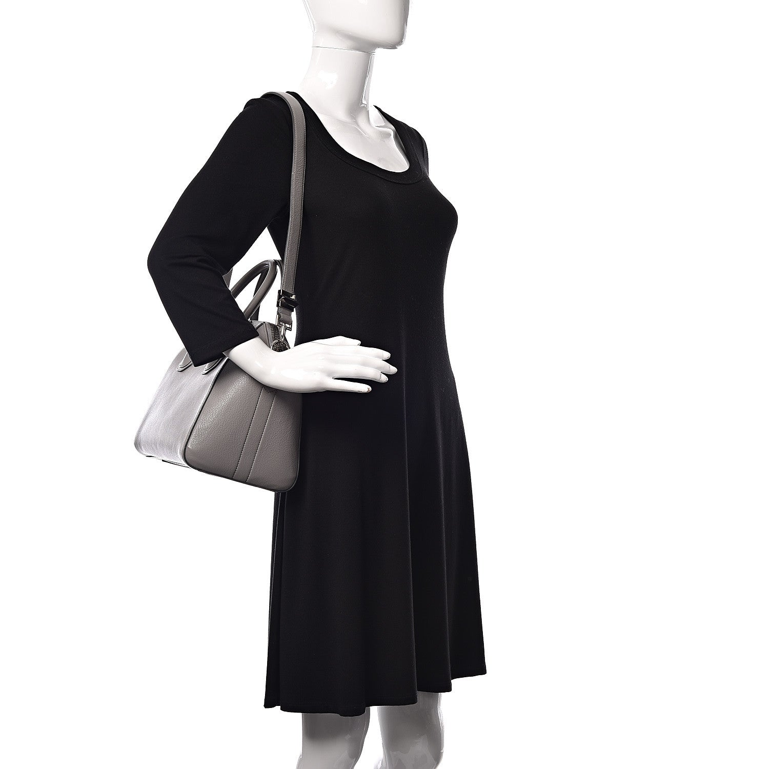 Givenchy Sugar Goatskin Small Antigona Pearl Grey 2 of 12