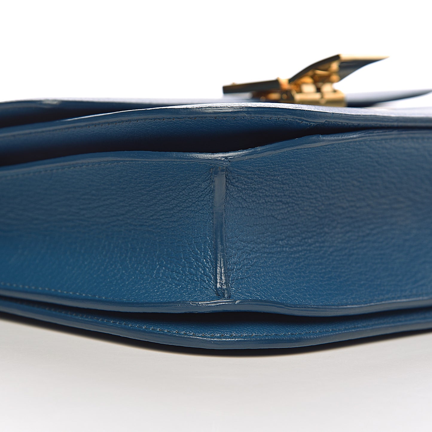 Goatskin Medium Classic Box Flap Bag Deepsea