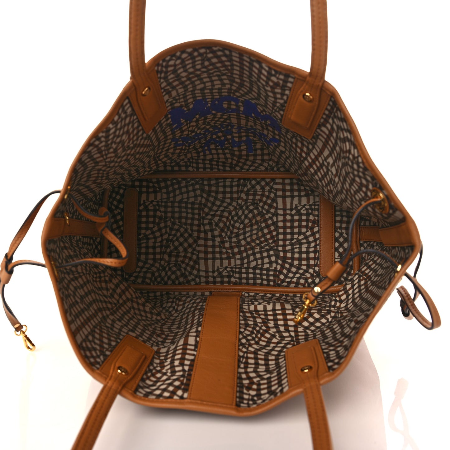 Visetos Medium Liz Reversible Shopper Tote Cognac