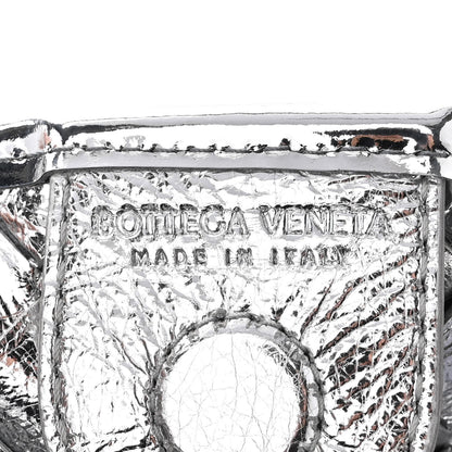Bottega Veneta Mirror Laminated Nappa Intrecciato Sardine Bag Silver 6 of 10