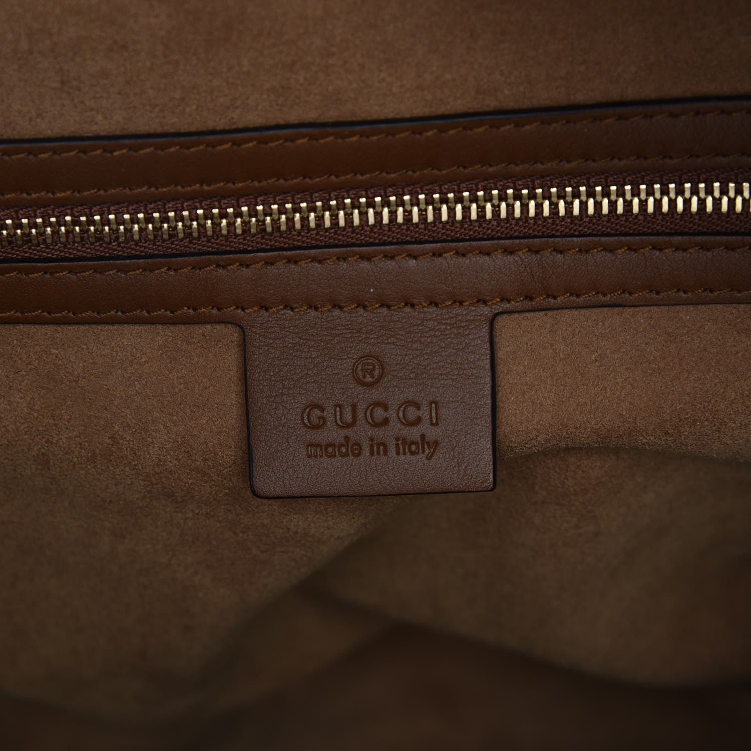 Gucci GG Supreme Monogram Large Linea A Hobo Light Brown 7 of 8
