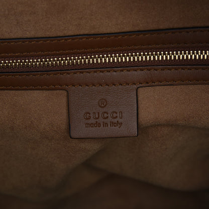 Gucci GG Supreme Monogram Large Linea A Hobo Light Brown 7 of 8