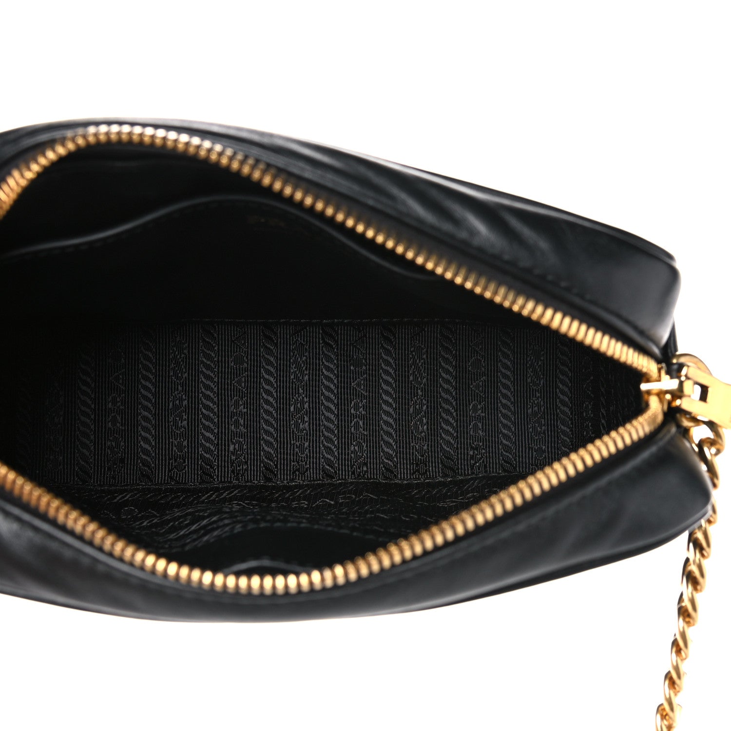 Prada Soft Calfskin Diagramme Crossbody Bag Black 4 of 7