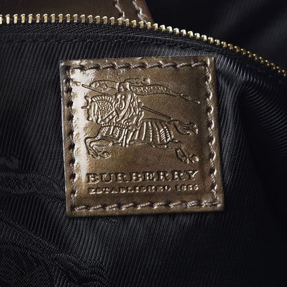 Burberry Patent Brook Hobo Green 6 of 9