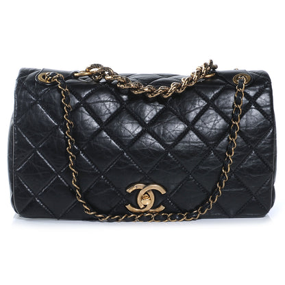 Chanel Quilted Medium Pondichery Flap Black 1 of 8