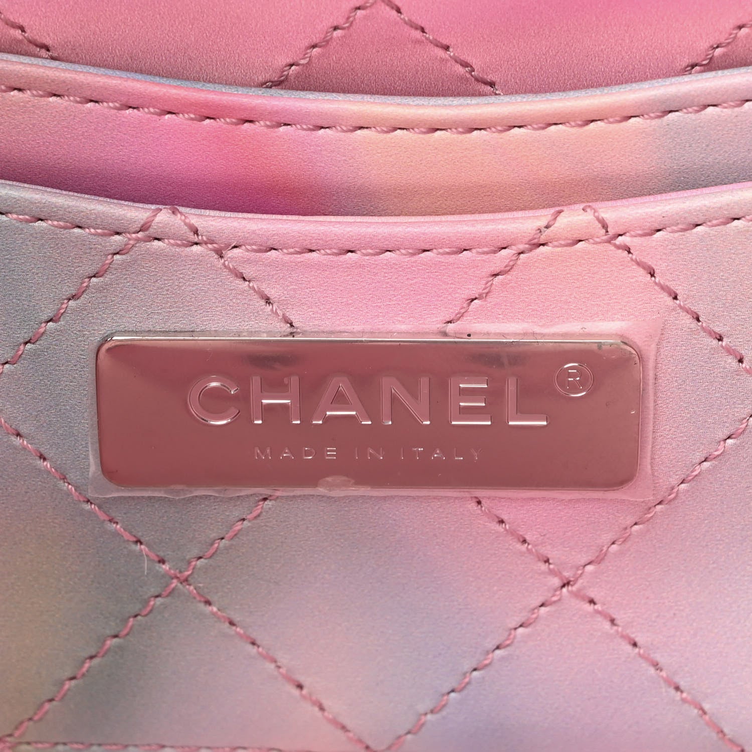 Chanel PVC Patent Calfskin Patent Lambskin Small CC Vanity Case Pink 6 of 11