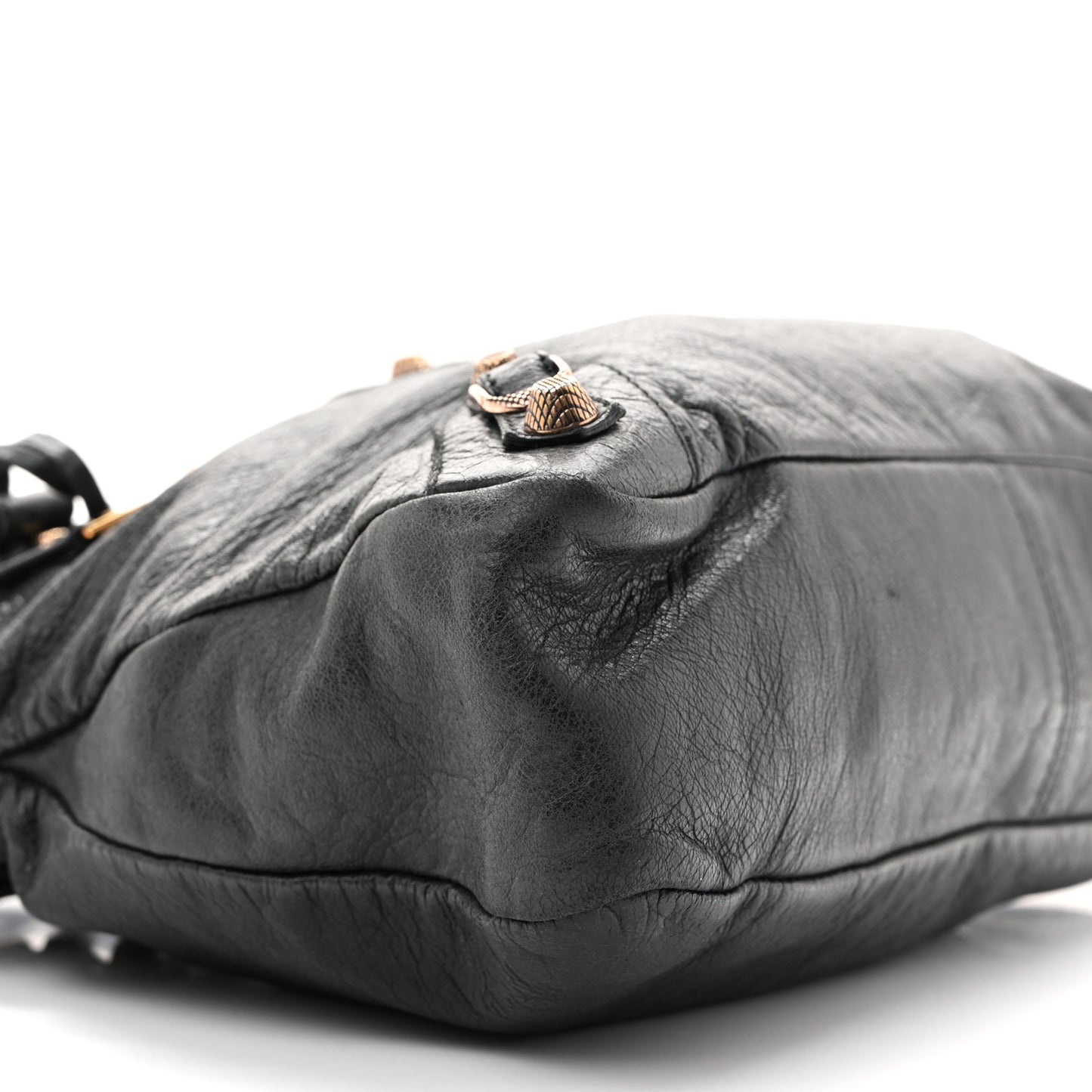Agneau Giant 12 Rose Gold Hardware Town Black
