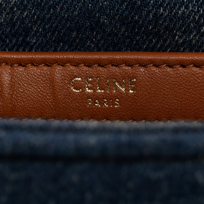Celine Denim Matelasse Chain Shoulder Bag Blue 6 of 11
