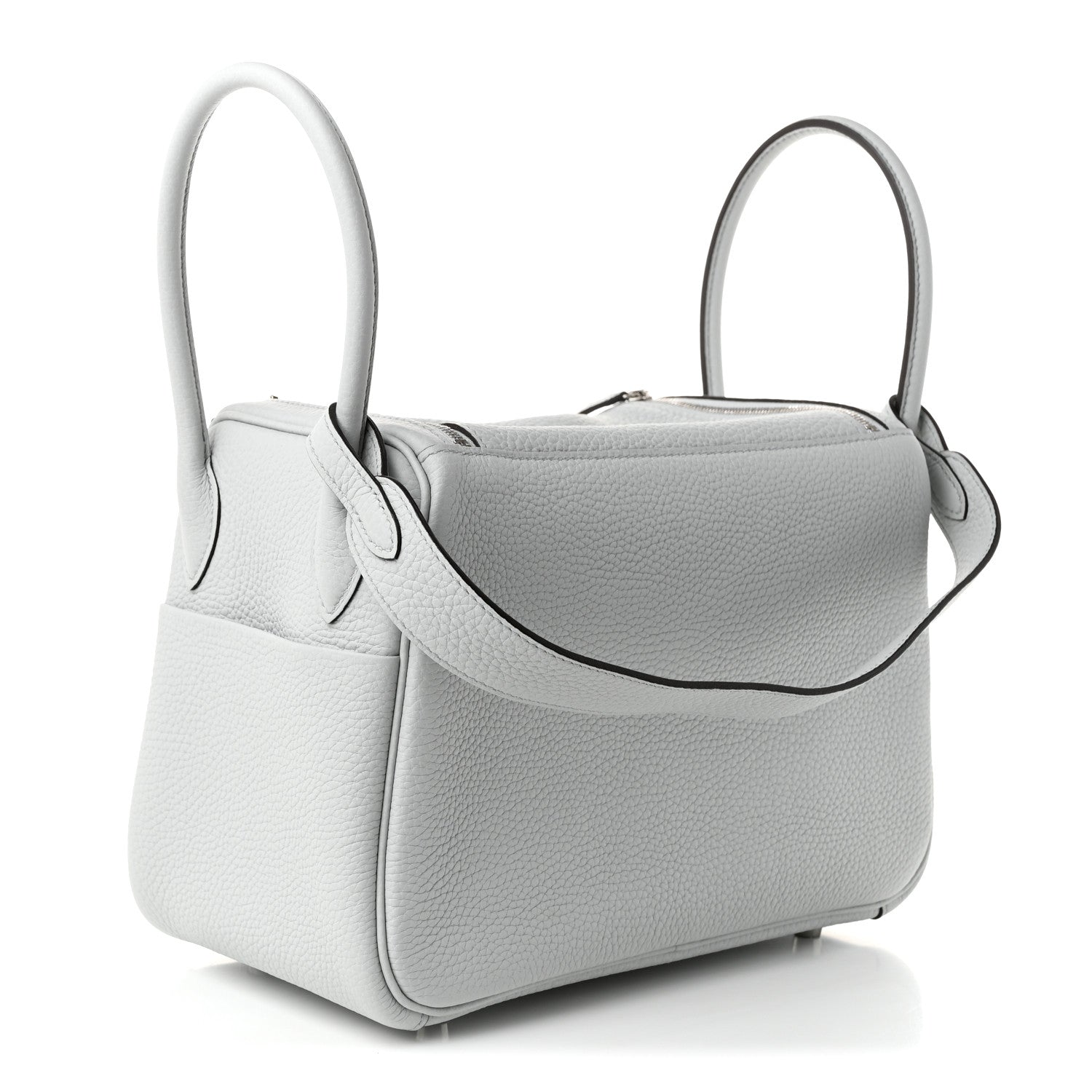 Hermes Taurillon Clemence Lindy 26 Bleu Pale 3 of 10