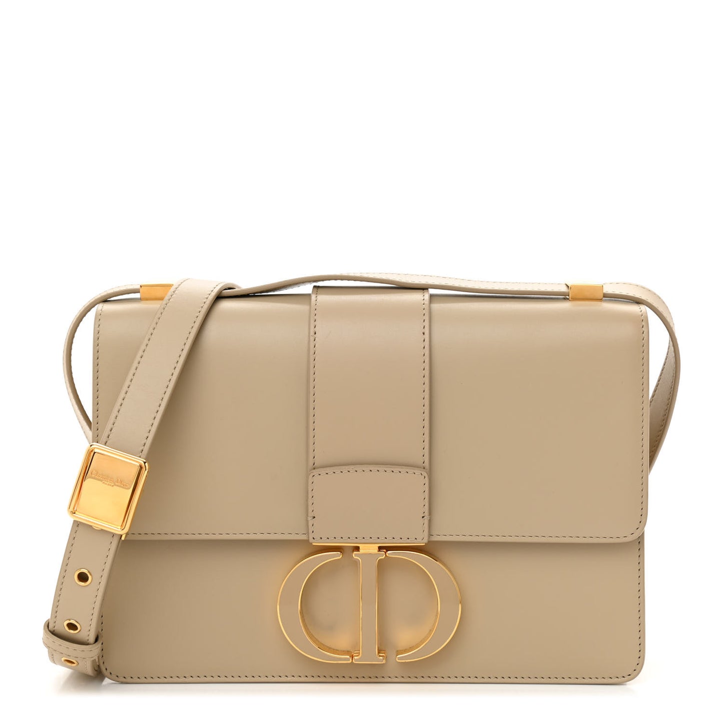 Smooth Calfskin 30 Montaigne Flap Bag Beige