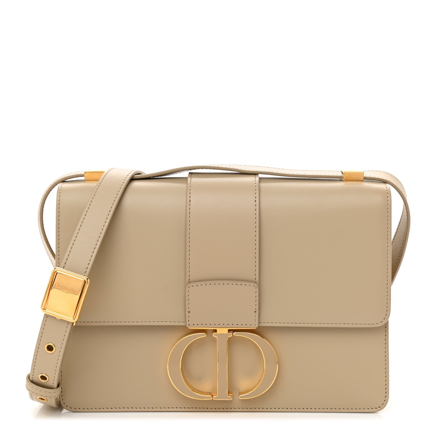 Christian Dior Smooth Calfskin 30 Montaigne Flap Bag Beige 1 of 8