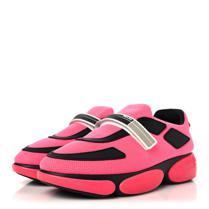 Prada Knit Cloudbust Sneakers 40 Rosa Fluo Black 4 of 8