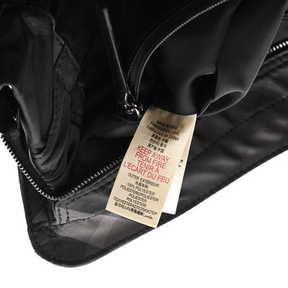 Burberry Nylon Check Buckleigh Packable Tote Charcoal 6 of 11