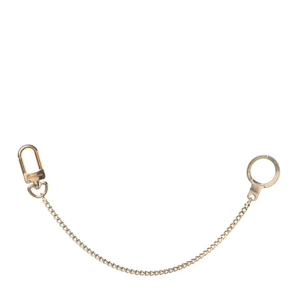 Louis Vuitton Metal Pochette Extender Key Ring Chain Gold 1 of 7