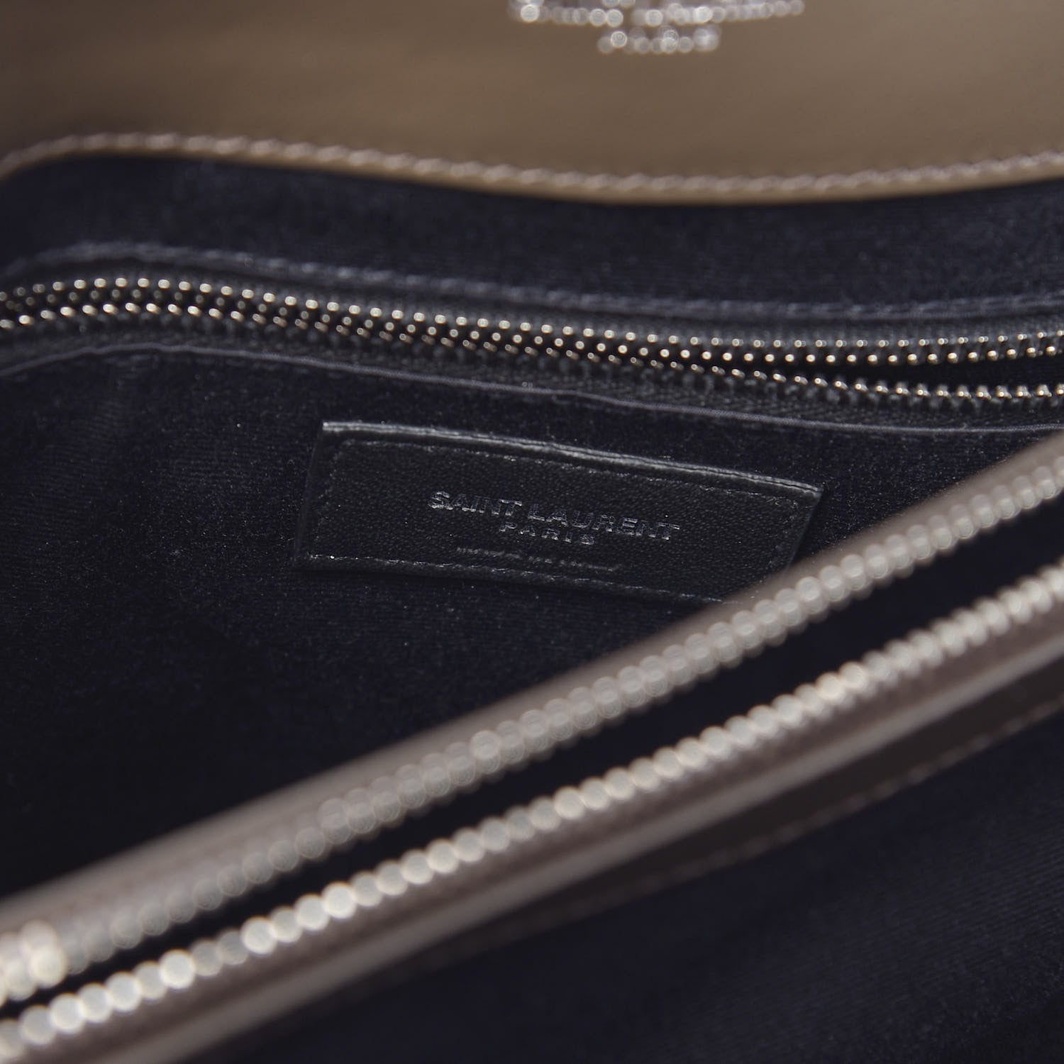 Saint Laurent Calfskin Y Quilted Monogram Medium Loulou Chain Satchel Earth 8 of 10