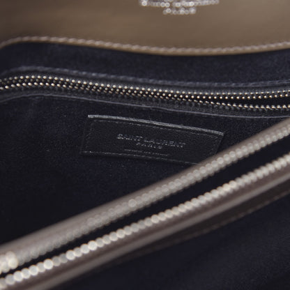 Saint Laurent Calfskin Y Quilted Monogram Medium Loulou Chain Satchel Earth 8 of 10