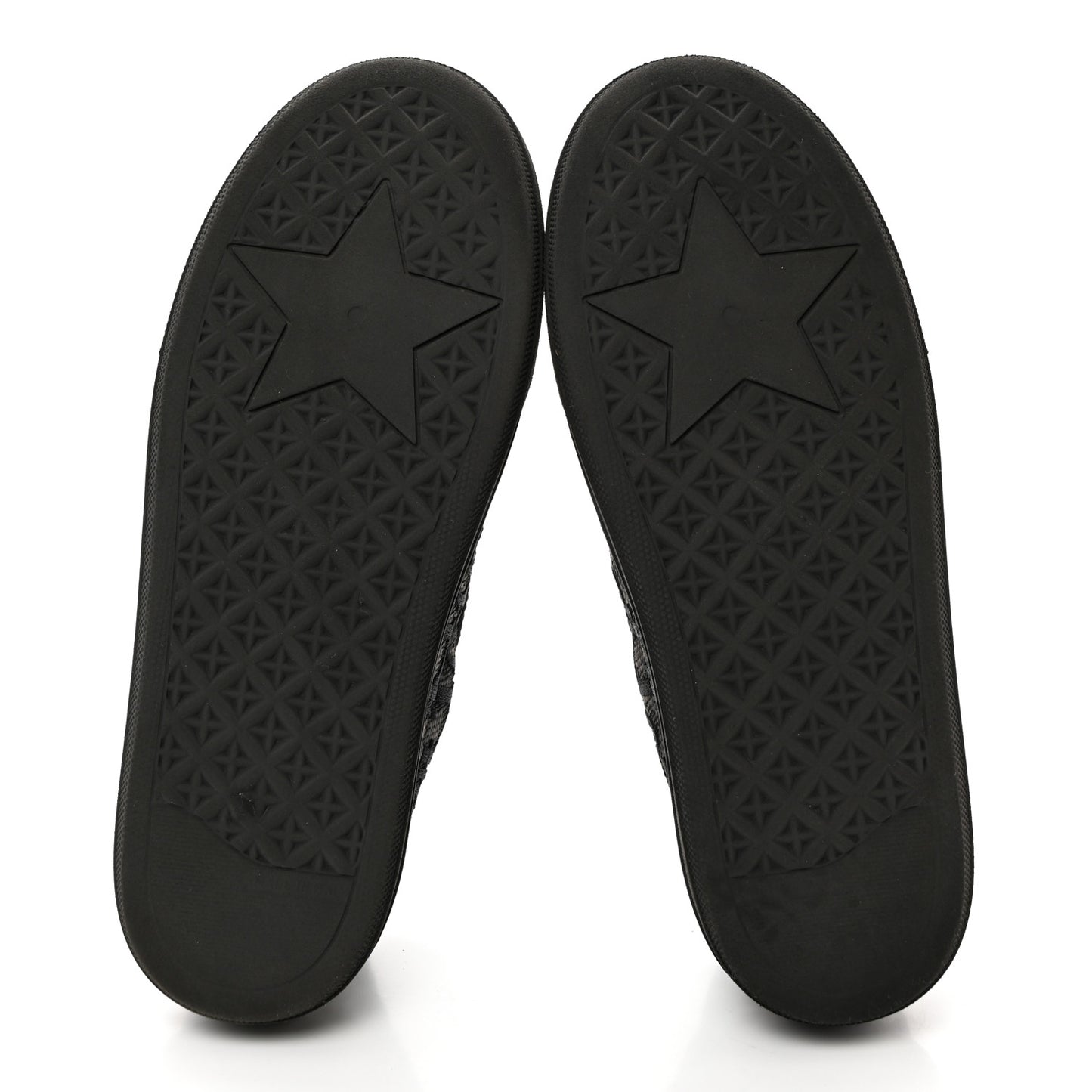 Shiny Technical Fabric Oblique Embroidered Womens Solar Slip On Sneakers 38.5 Black