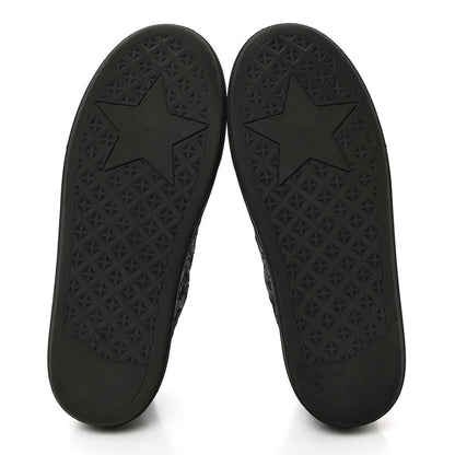 Christian Dior Shiny Technical Fabric Oblique Embroidered Womens Solar Slip On Sneakers 38.5 Black 5 of 9