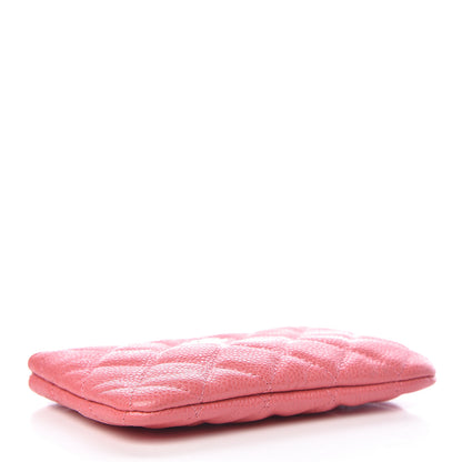 Chanel Iridescent Caviar Quilted Small Cosmetic Case Pink 4 of 8