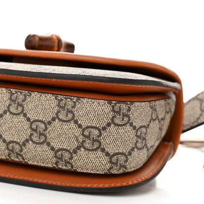 Gucci GG Supreme Monogram Web Bamboo Mini 1947 Belt Bag 80 32 Beige 10 of 11