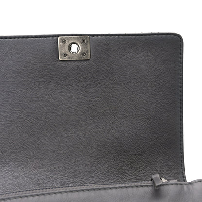 Chanel Calfskin Small Boy Reverso Flap Dark Grey 10 of 11