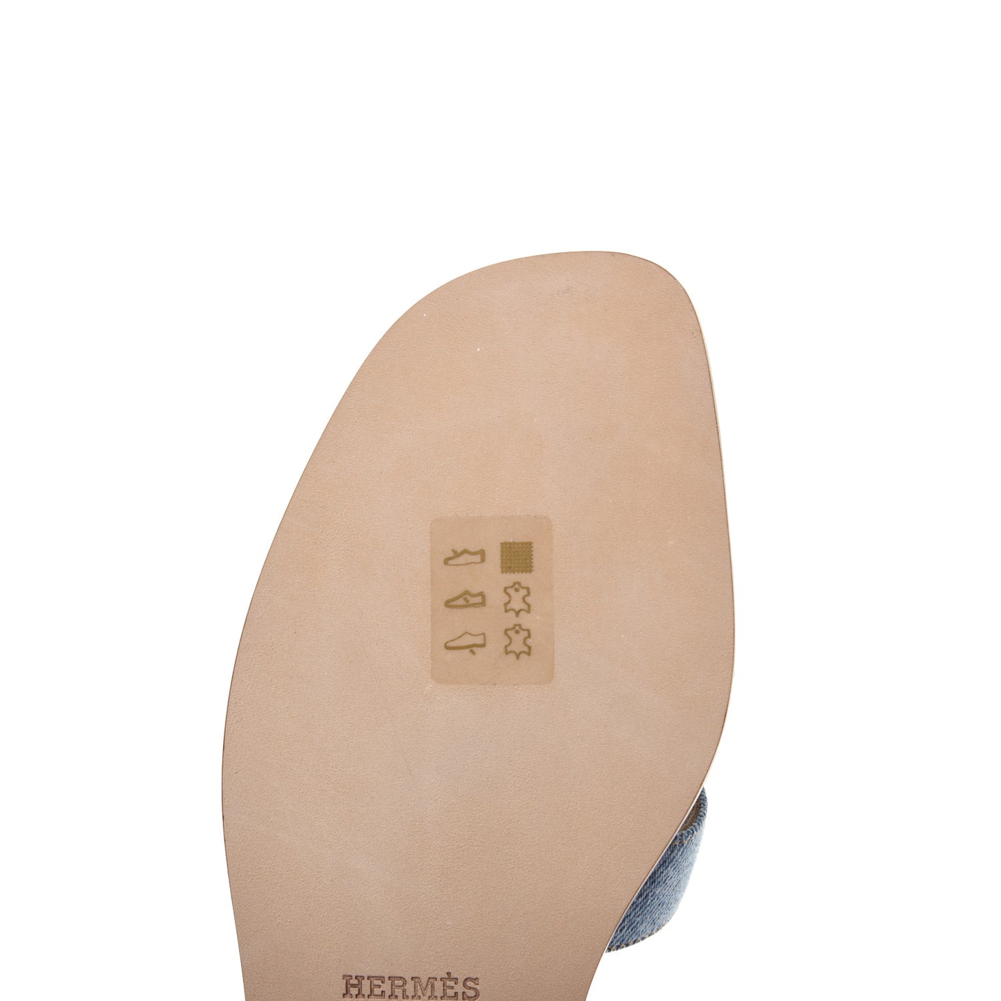 Denim Canvas Oran Sandals 38 Bleu Clair