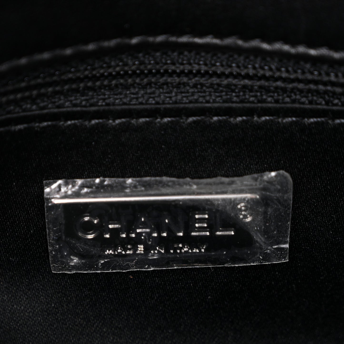 Sequin Quilted Small Single Flap Black