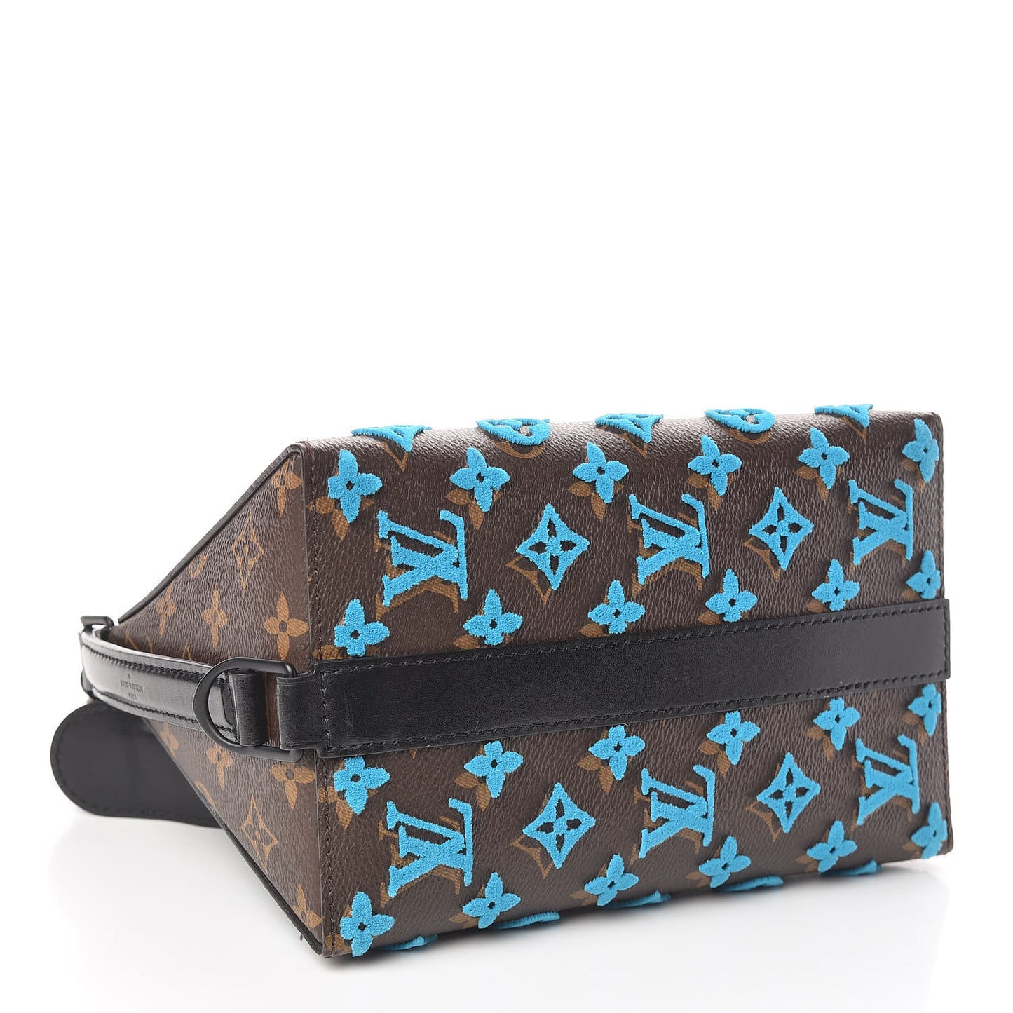 Monogram Tuffetage Triangle Messenger Turquoise