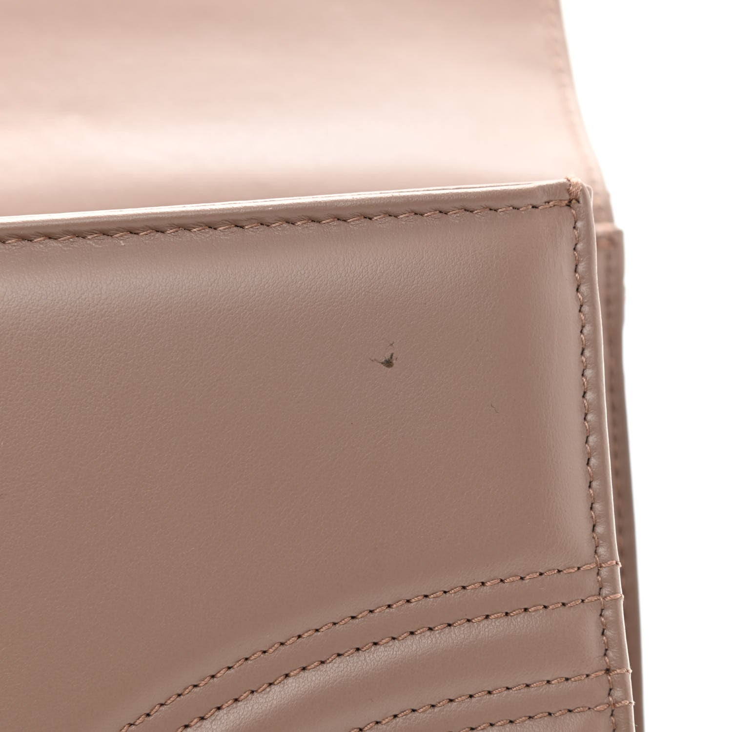 Gucci Calfskin Matelasse GG Marmont Clutch Porcelain Rose 8 of 9