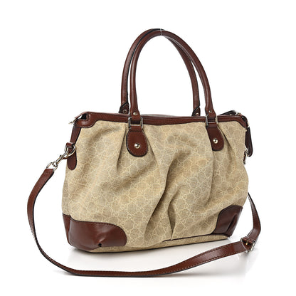 Gucci Monogram Cabinato Large Sukey Top Handle Brown 2 of 9