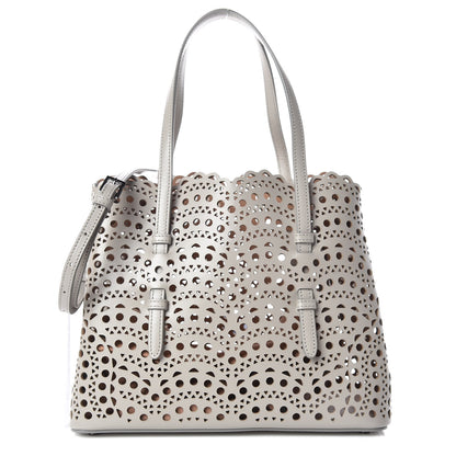 Alaia Lux Calfskin Vienne Wave Mina 25 Bag Perle 1 of 9