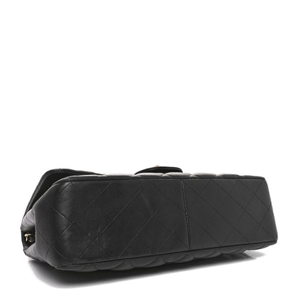 Chanel Lambskin Quilted Jumbo Single Flap Black 4 of 10
