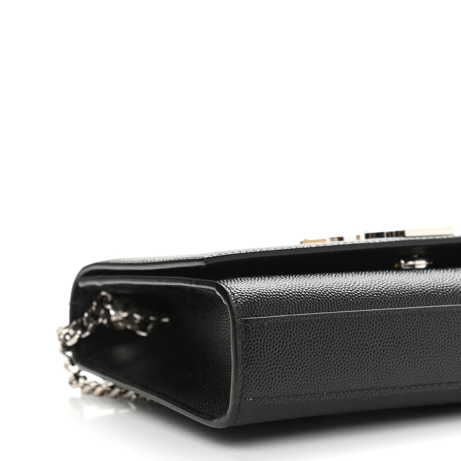 Saint Laurent Grain De Poudre Small Monogram Kate Satchel Black 5 of 10