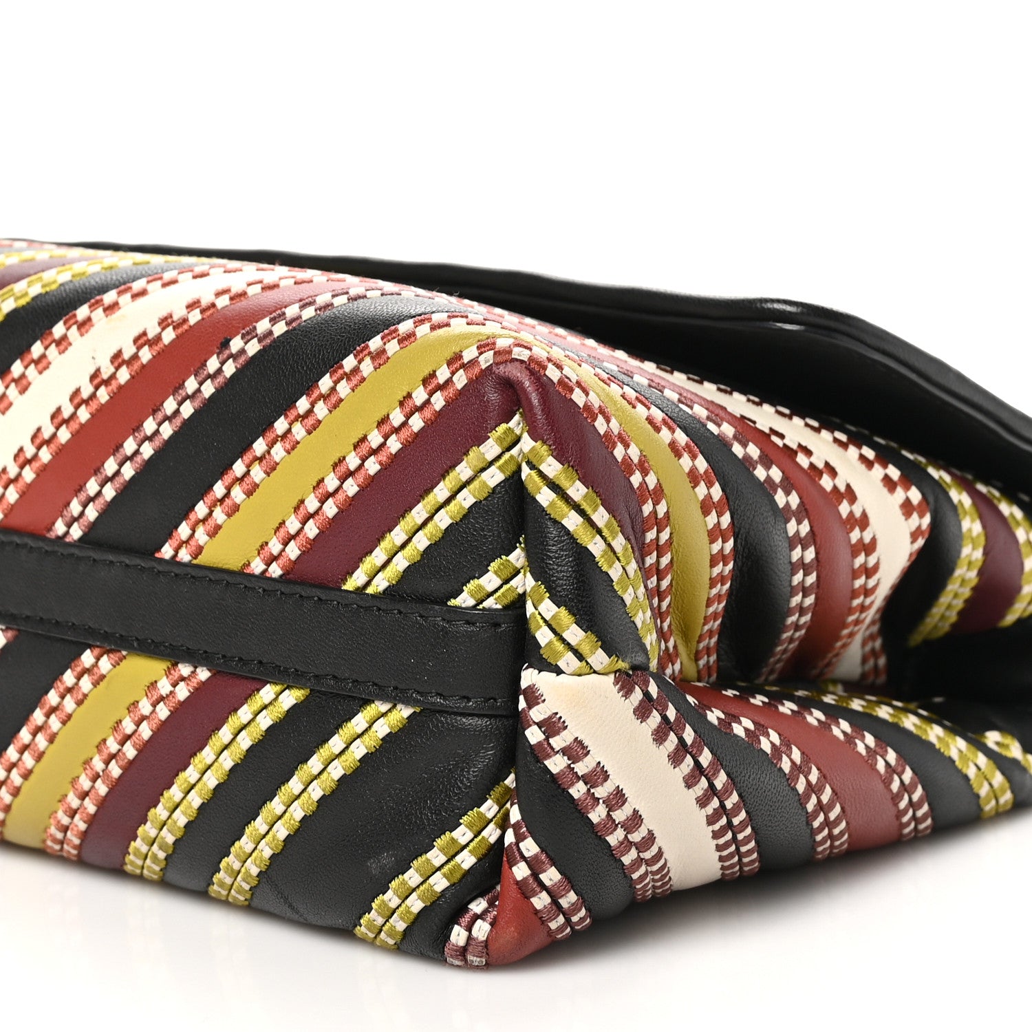 Bottega Veneta Nappa Intrecciato Embroidered Olimpia Red Green Multicolor 5 of 9