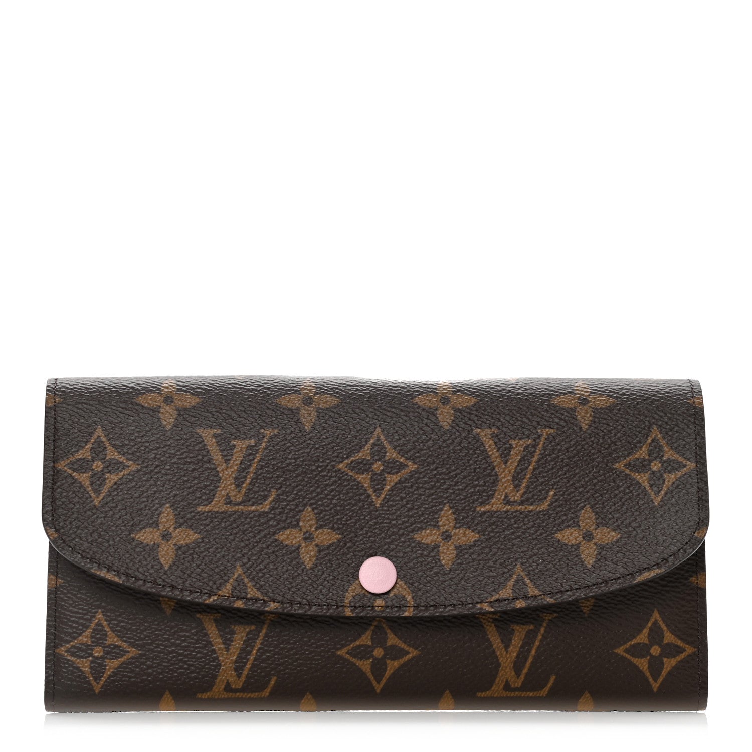 Louis Vuitton Monogram Emilie Wallet Rose Ballerine 1 of 7