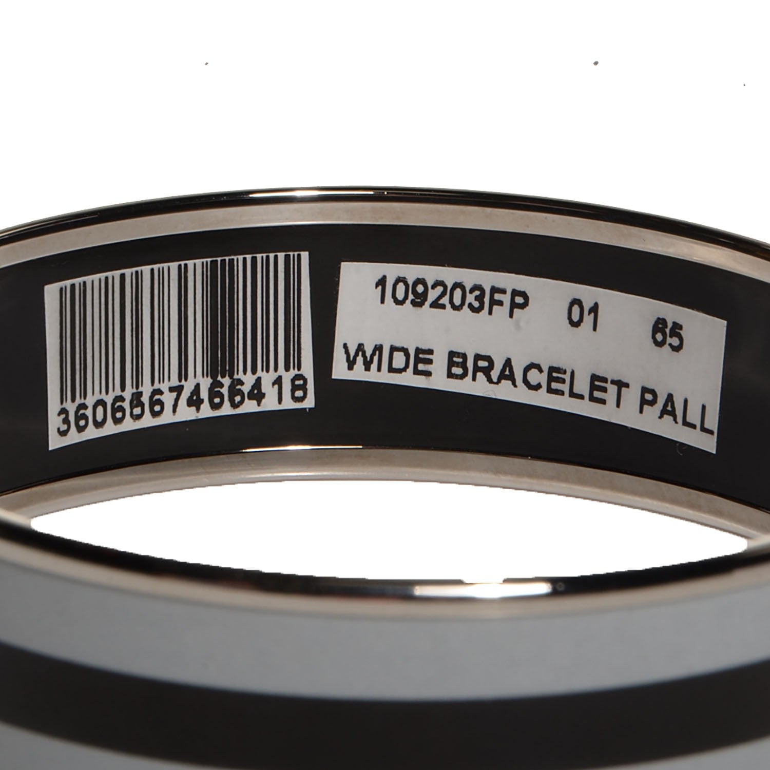 Hermes Enamel Wide Bangle Black Gray 10 of 11