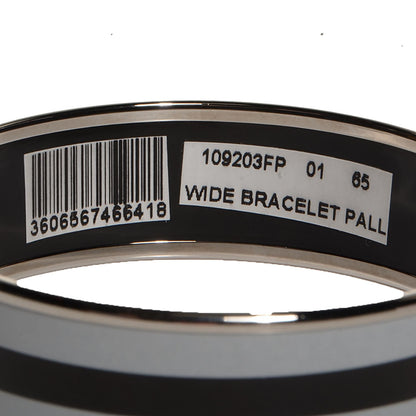 Hermes Enamel Wide Bangle Black Gray 10 of 11