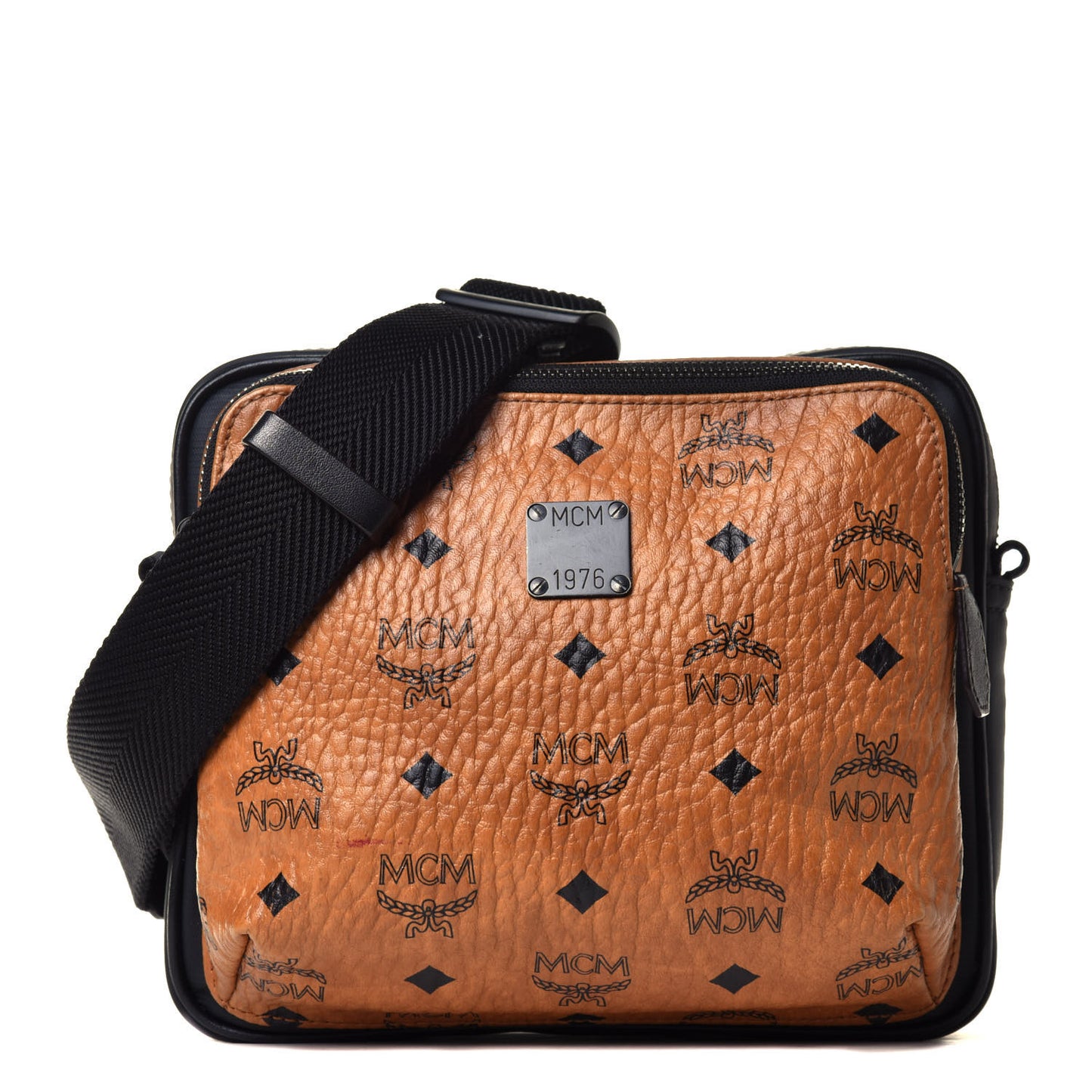 Visetos Square 1976 Crossbody Bag Cognac Black